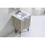 Ensemble de meuble-lavabo de salle de bain simple avec miroir 24 Almaraz-38448546