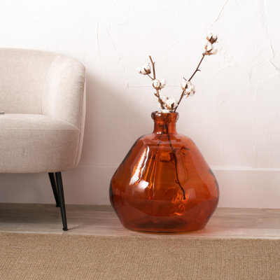 Handmade Glass Floor Vase