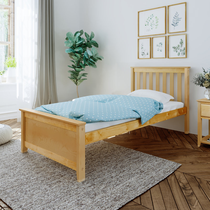 Bolin Kids Solid Wood Platform Bed, Natural, Twin
