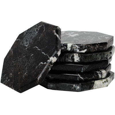 Marble 6 Piece Coaster Set