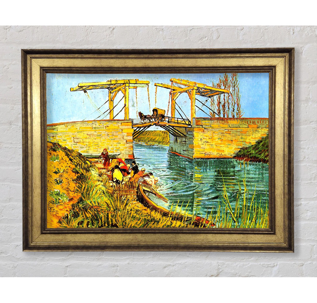 Van Gogh Die Langlois-Brücke in Arles - Einzelner Bilderrahmen Kunstdrucke