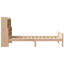 Bookcase Bed Without Mattress Solid Wood Pine