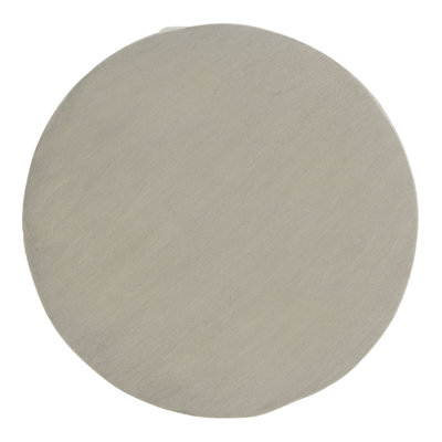 Grey Round Faux Stacked Stone MGO Side Table, Pre-Assembled 80lbs Capacity Rustic Accent End Table, Indoor & Outdoor Stone Stool Table for Patio & Living Room