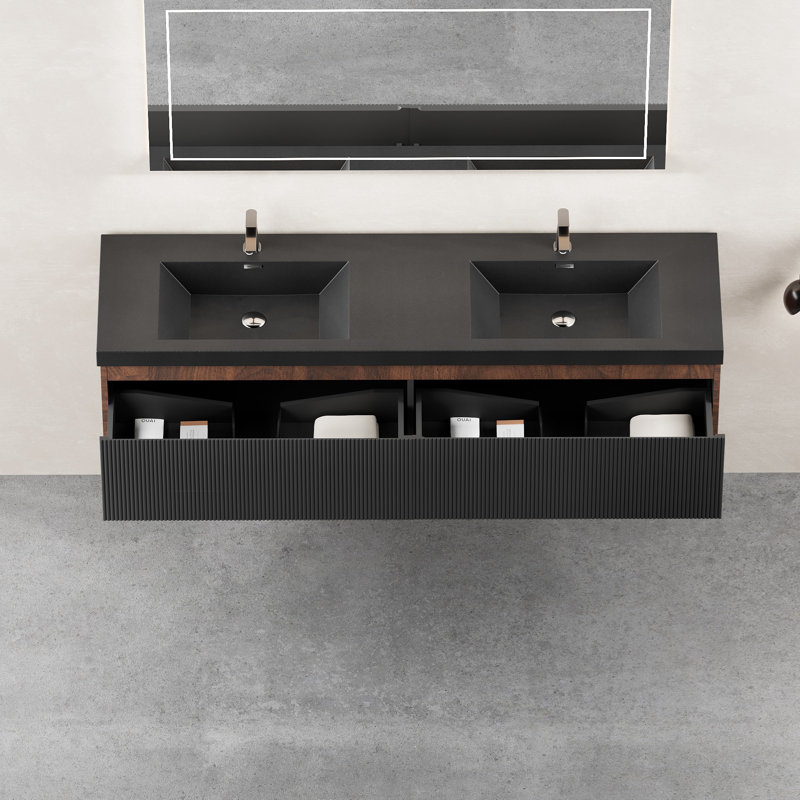 Floating Bathroom Vanity with Sink Combo