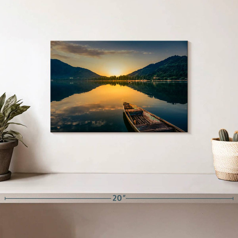 Paysage de lac Alvord Sunset, H 8 po x l 12 po