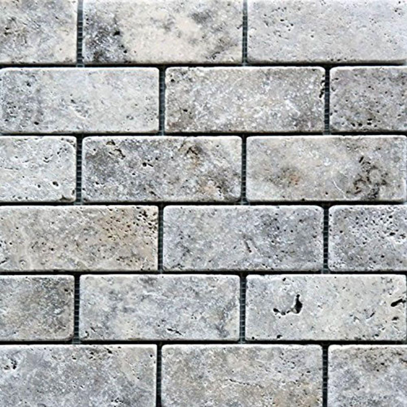 2" x 4" Travertine Brick Joint Mosaic Wall & Floor Tile