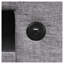U_STYLE Canapé-lit gigogne en L avec rangement et ports USB, revêtement en polyester gris