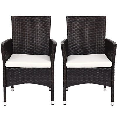 Chaise de patio avec coussins Anaid