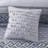 Luxurious Navy Cal King 7-piece Jacquard Comforter Set