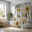 Rideau de douche Yellow Bloom - Premium-1969226743