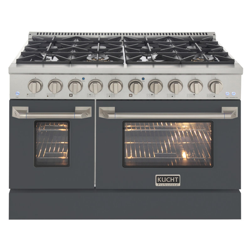 48" 6.7 Cu. ft Freestanding Gas, Liquid Propane, Cement Gray