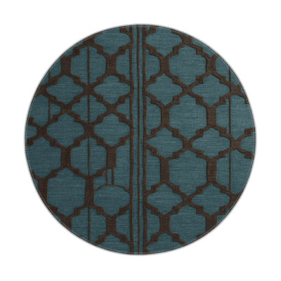 Trellis Green Indoor and Outdoor Area Rug