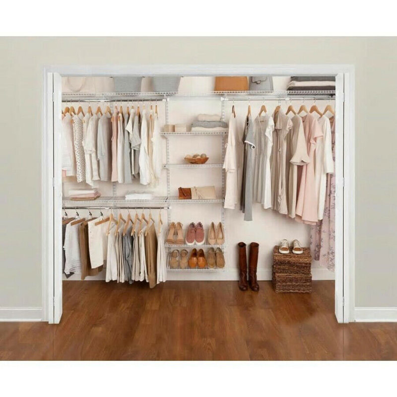 Rubbermaid FastTrack 6 to 10 Ft Wire Closet Configuration Storage Kit