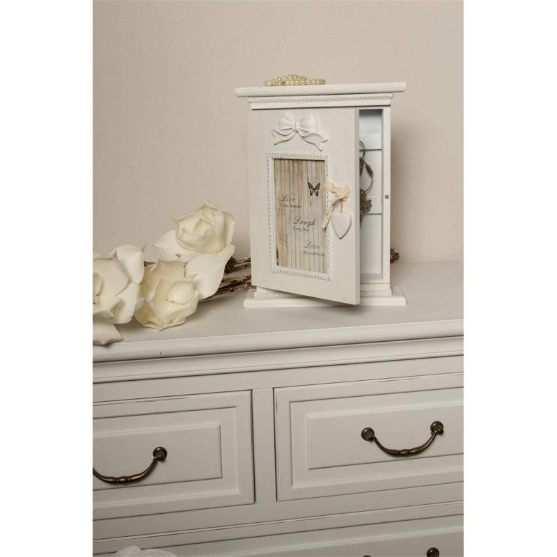 Solid Wood Wall Organizer with Key Box