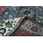 Tapis traditionnel rose en laine noué à la main 9 x 11 pi 11 po bleu Oushak-467093744-467093743