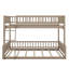Lit double superposé au-dessus de grand lit double, structure de lit superposé en bois moderne avec échelle et garde-corps-1933678738