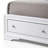 Modern white storage Queen bed