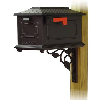 River's Edge Products Plastic Post Mounted Mailbox