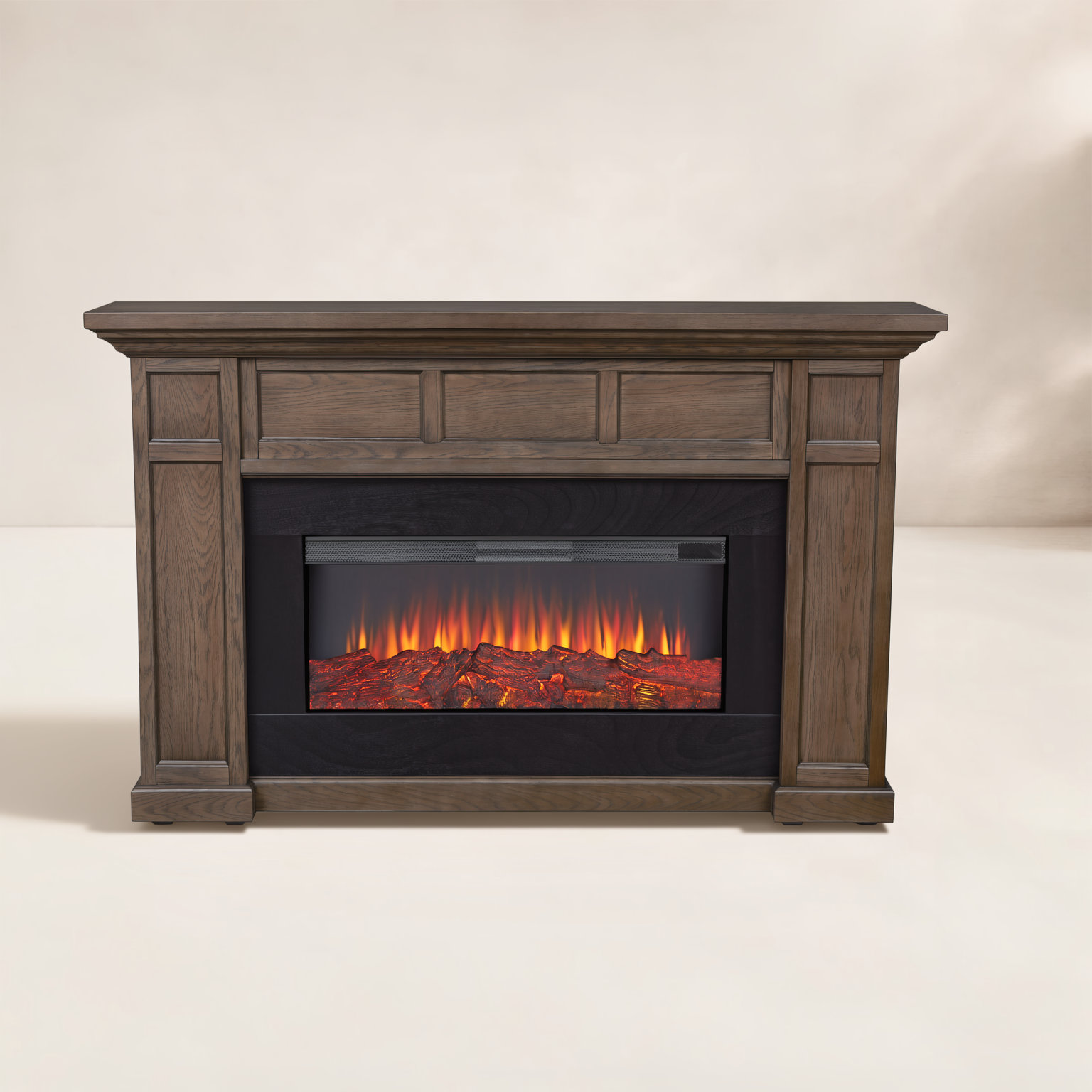 Real Flame® Alcott Electric Fireplace, Aged Barrel, Standard