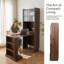 Bureau d'ordinateur pliable avec bibliothèque