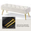 Boucle Upholstered Bench