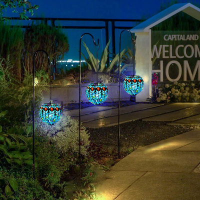 15.5'' Solar Powered Integrated LED Outdoor Hanging Light
