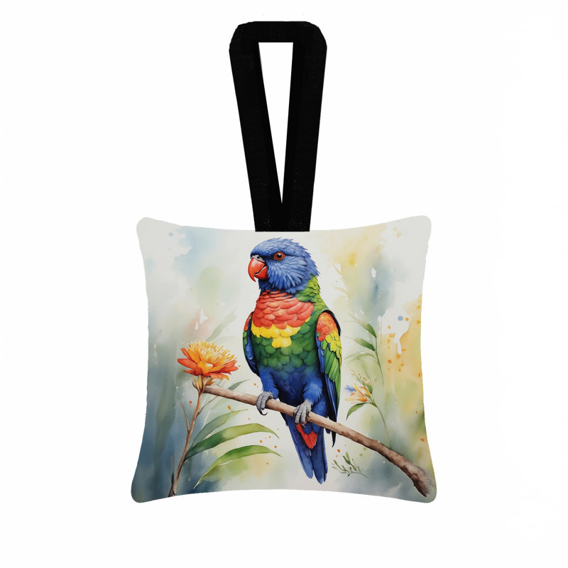 Ornement suspendu en tissu Rainbow Lorikeet, Rainbow Lorikeet 7478