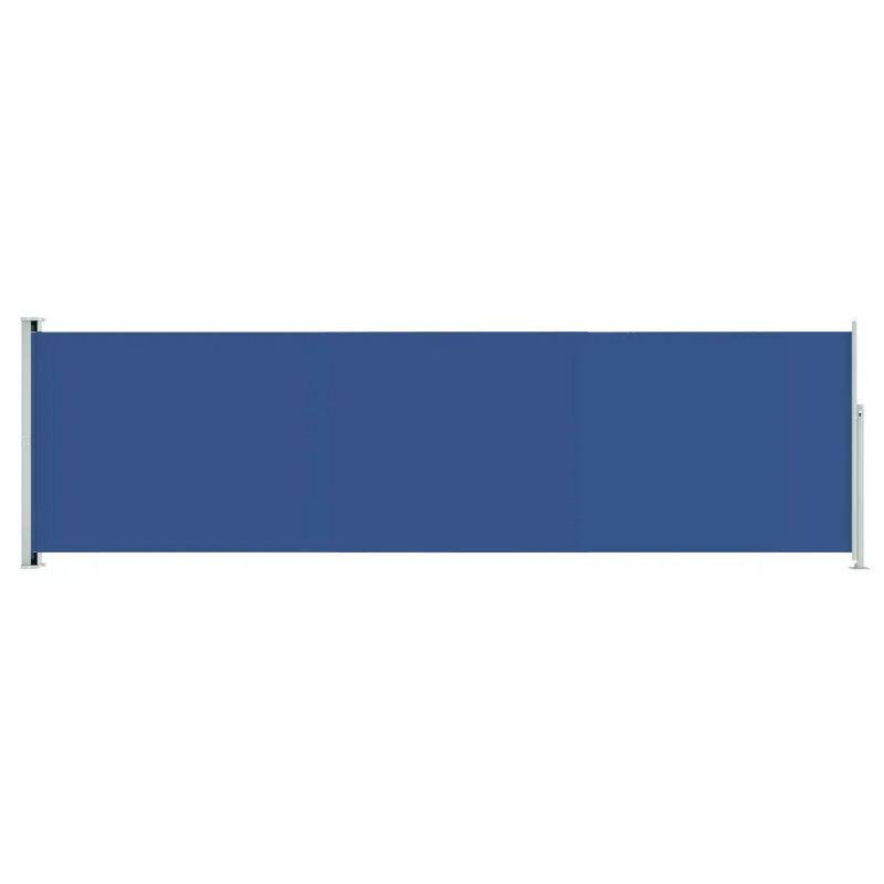 Dakota Fields 600cm W x 180cm D Fabric Cover Retractable Side Awning, Blue