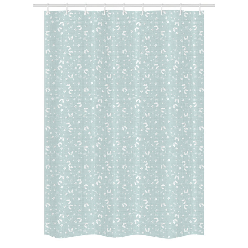 Shower Curtain with Hooks Included, 78" H x 54" W