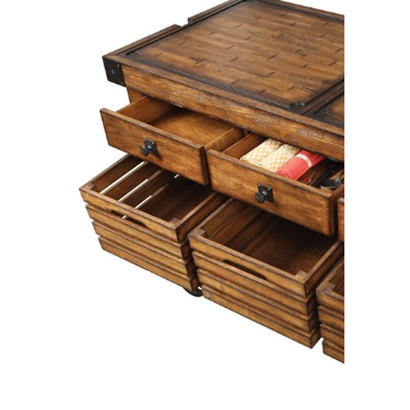Hintz Kitchen Cart, 36" H x 52" W x 24" D