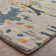 Casual Abstract, Gray/Yellow/Blue Area Rug