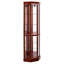 Vitrine 70 po H 70 po avec tablettes réglables en verre et panneau arrière en miroir 6-285060463