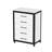 63" W White Pantry Cabinet with 4 Doors & Rolling Carts