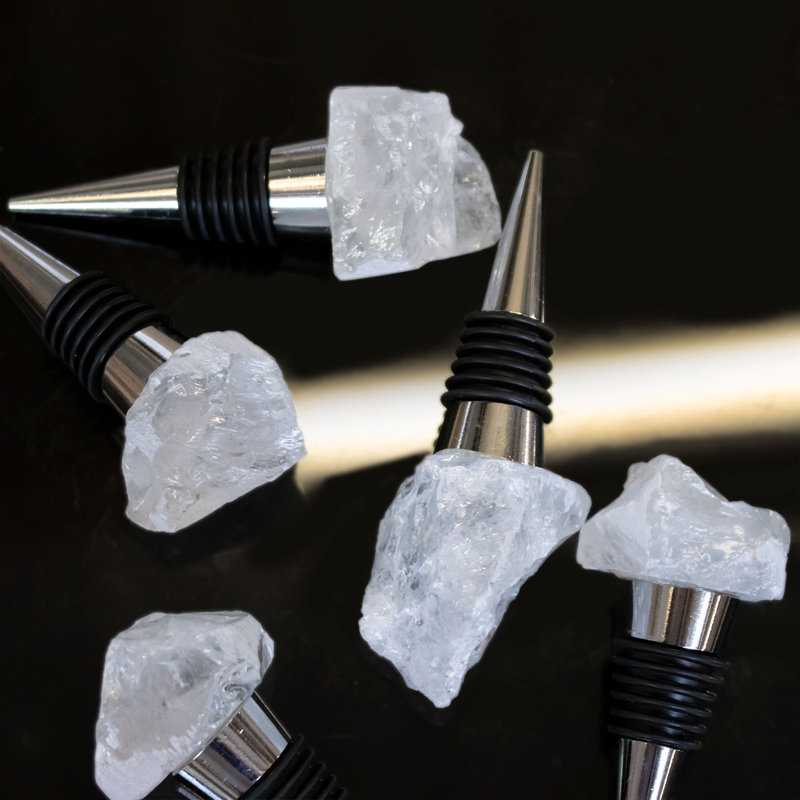 Gaye Quartz Crystal 1 Piece Bottle Stopper