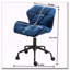 Chaise de bureau pivotante en velours-1514233361