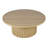 Tannen 40" Round Mid-Century Modern Fluted Pedestal Base Coffee Table With Caster Wheels-103562770