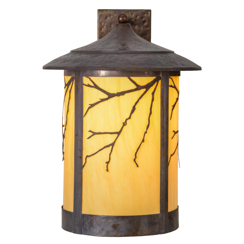 Greenbriar Oak 1 - Light Outdoor Wall Lantern, 23.5" H x 16" W x 20" D