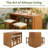 4 - Person Acacia Patio Dining Set With Rectangular Table