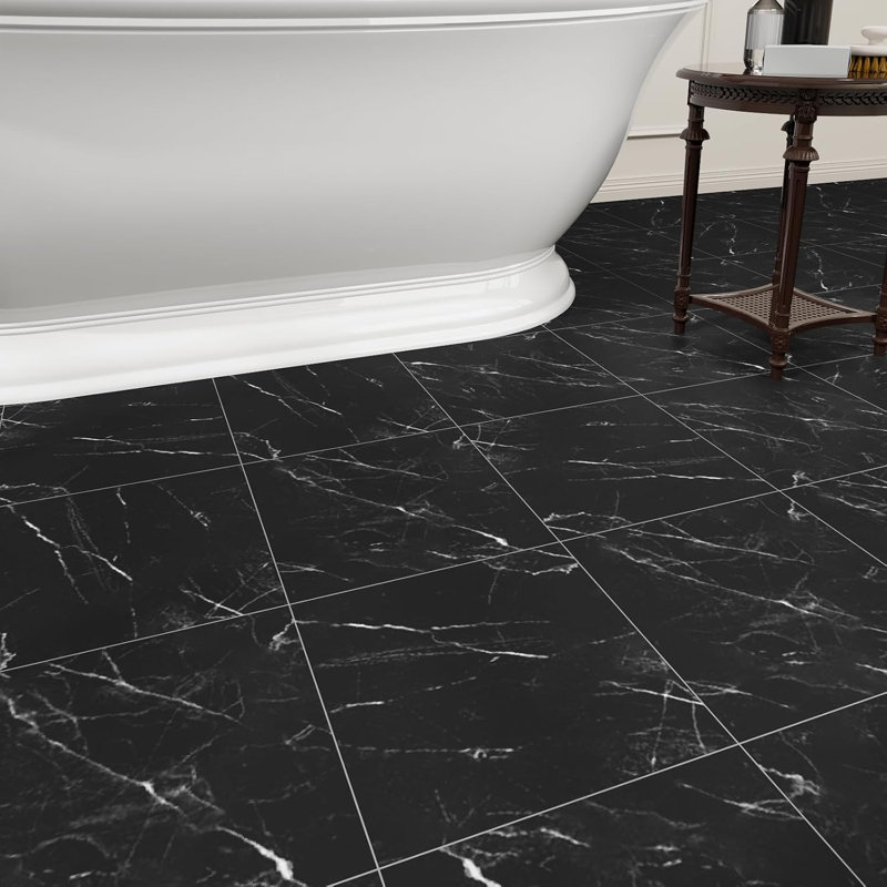 20 Pack 12x12 Inch Peel and Stick PVC Floor Tiles Thickened Waterproof Self Adhesive Flooring