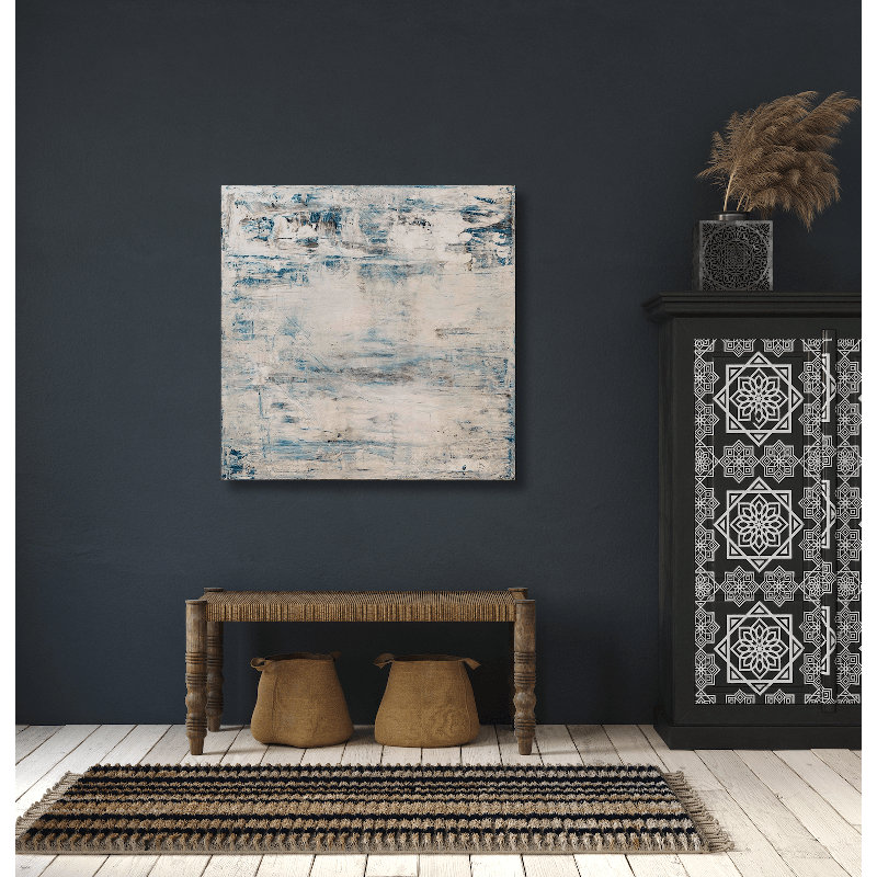 Arrow II On Giclee Canvas Hand Embellished Art, 40" H x 40" W x 1.5" D, Wrapped Canvas