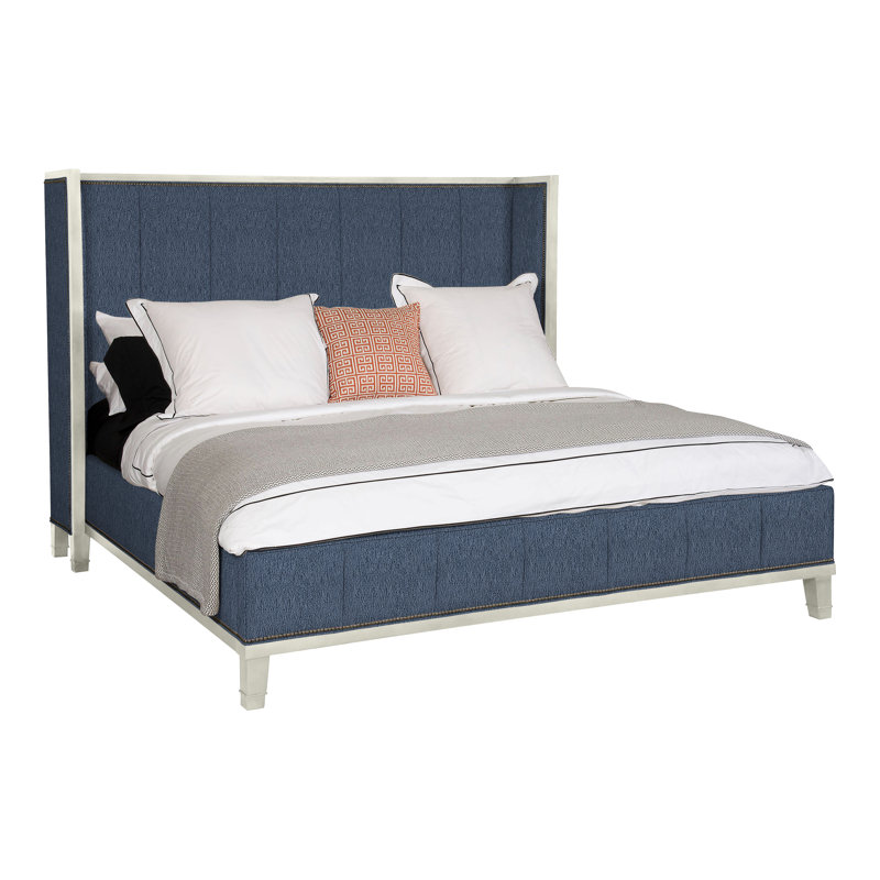 Mattingly Michael Weiss King Upholstered Panel Bed, Navada Blue, Yes, Wrenn