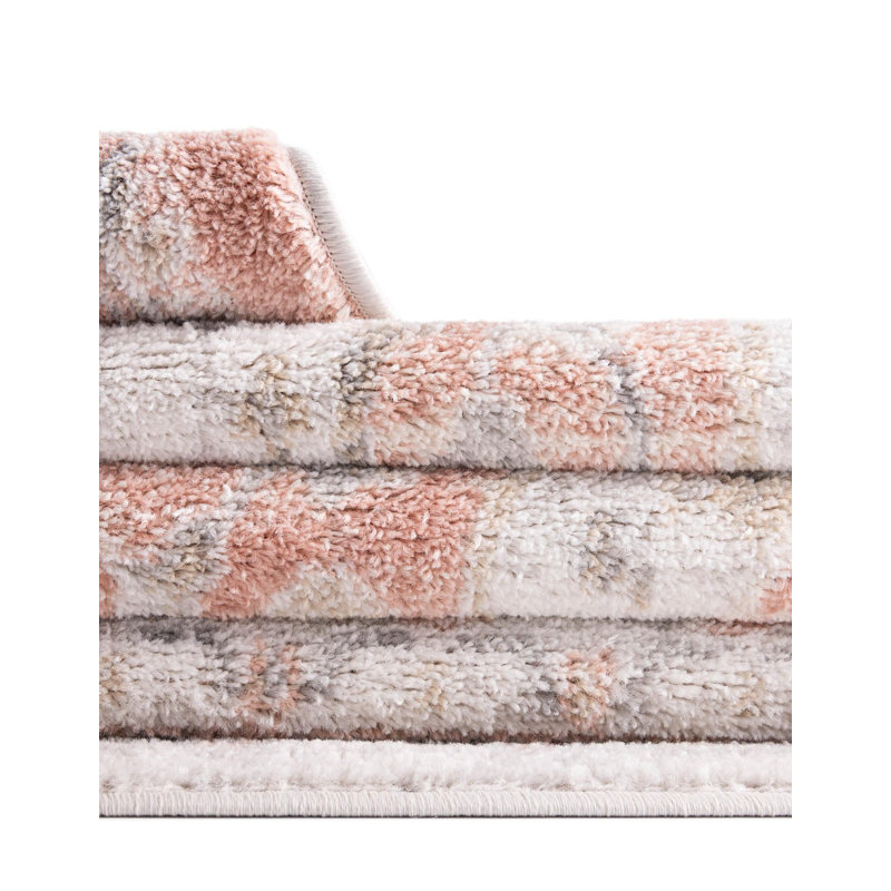 Tallula Oriental Rose Pink Rug, Square 3'3"