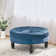 Acree 75cm Wide Velvet Tufted Round Solid Colour Cocktail Ottoman