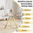 5-Piece Pedestal Gold Dining Set-1320810746-1340535561