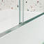 Porte de douche de contournement de baignoire - 56 à 60 po x 58 po en verre trempé de 1/4 po, système coulissant lisse, installation facile, finition de fuite de salle de bain, coulissante double, fuite,-120996459