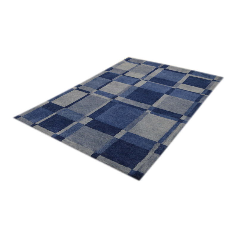 Geometric Hand Woven Area Rug, Rectangle 70 x 140cm