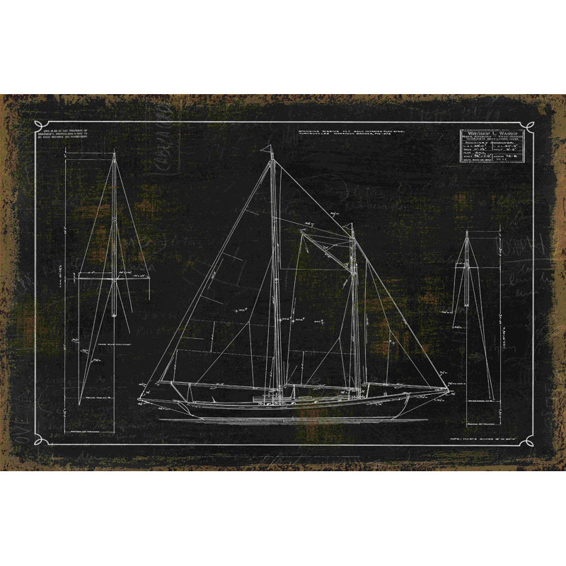 Vieux dessin 20, impression sur toile tendue, H 8 po x l 12 po