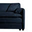 Chaise rembourrée moderne, surdimensionnée en chenille bleue de 41 po, siège profond pour appartement de chambre à coucher, salon modulaire modulaire avec coussin en chenille