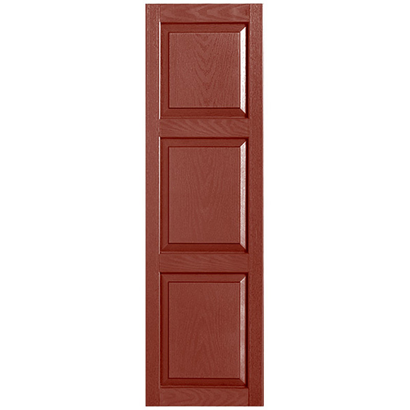 Paire de volets sur mesure en vinyle sur mesure, 68 po, 12 po, Rouge