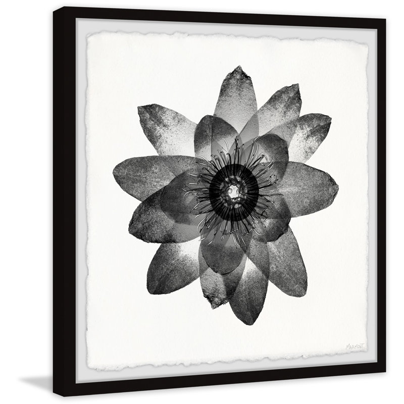 Floral Harmony - Single Picture Frame Painting, 30cm H x 30cm W x 3.81cm D